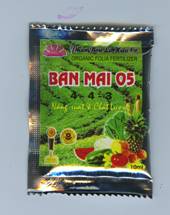 Các sản phẩm phân bón của Ban Mai