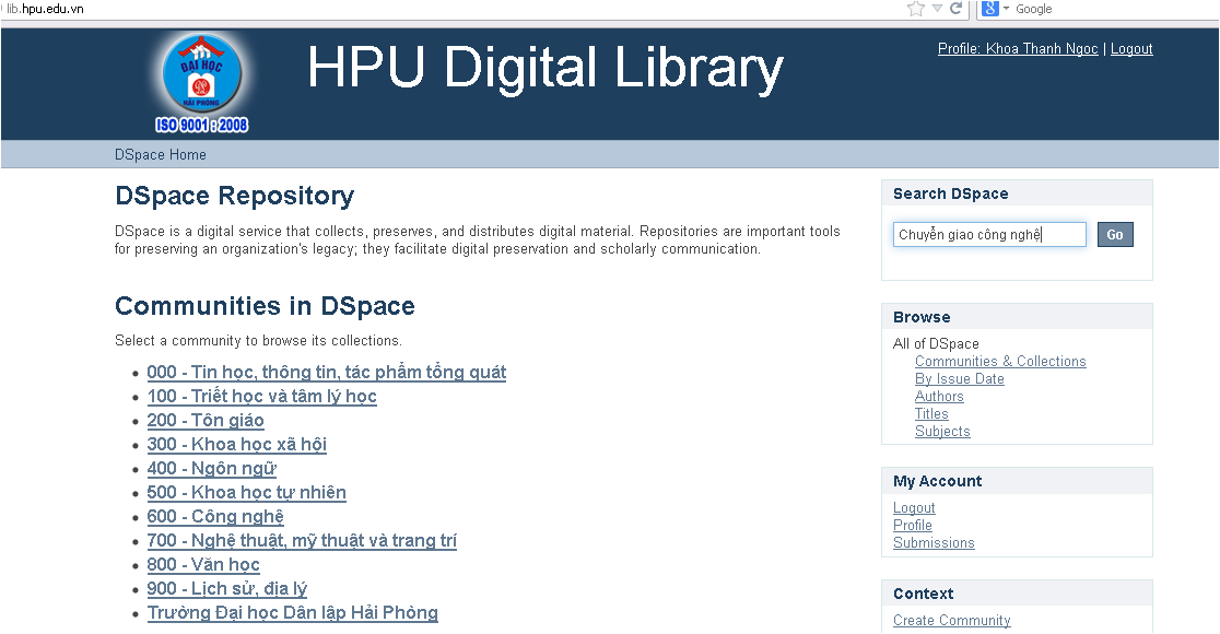 Thư viện số Dspace