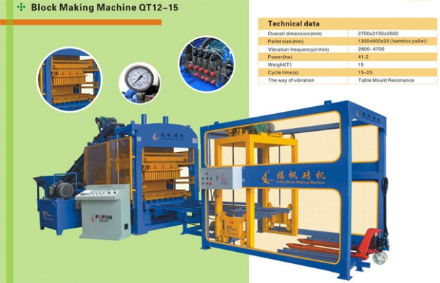 Dây chuyền sản xuất gạch không nung QT8-15