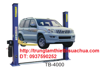Cầu nâng 2 trụ giằng dưới