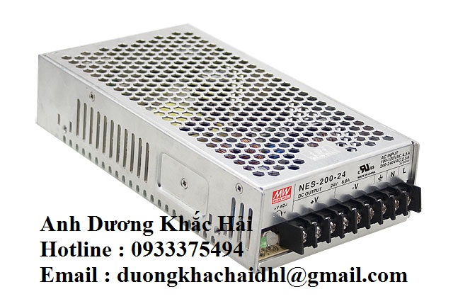 Nguồn Meanwell NES-200-5, NES-200-12, NES-200-15, NES-200-24, NES-200-27, NES-200-36, NES-200-48