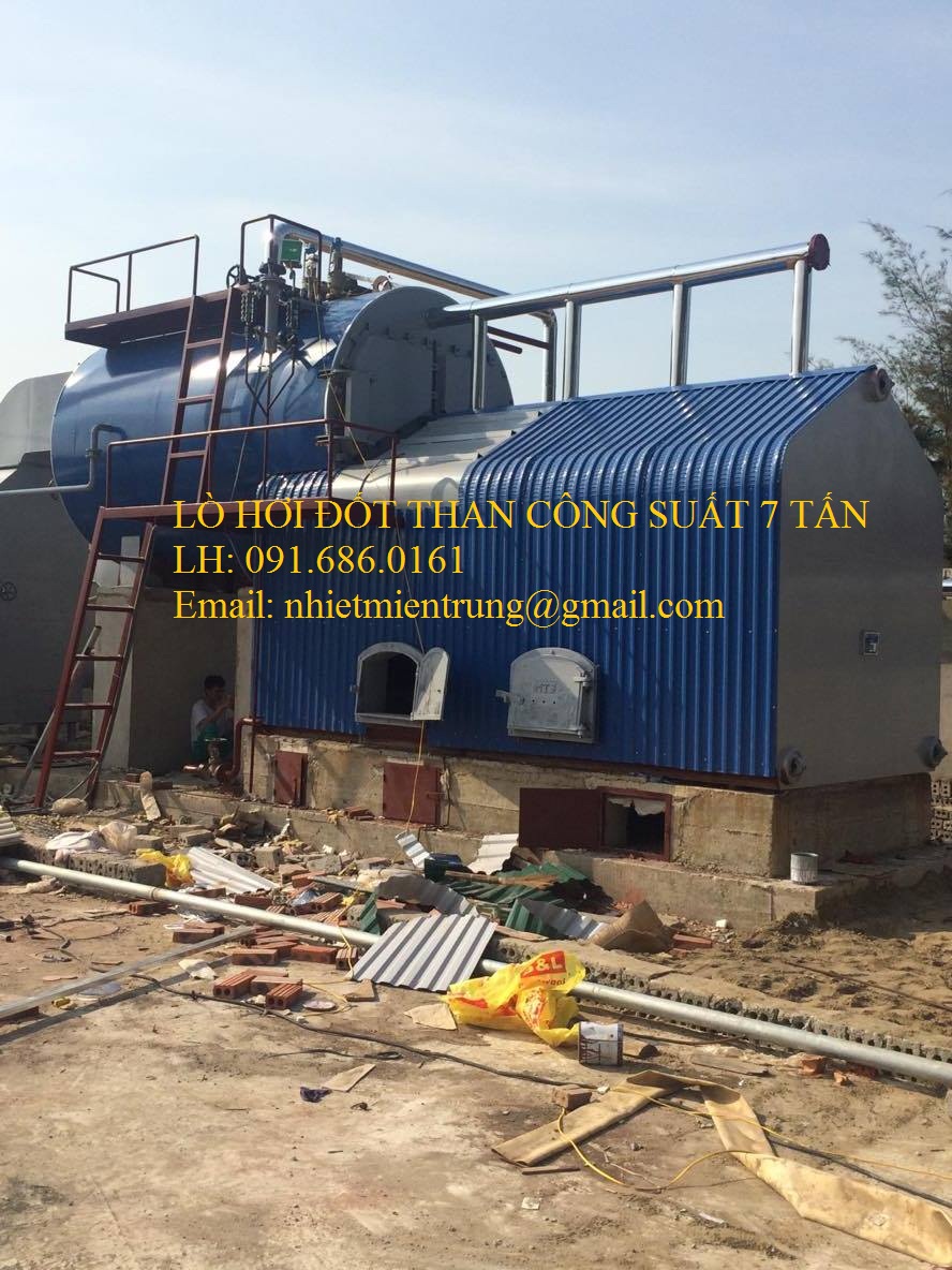 Lò hơi đốt than công suất 7 tấn