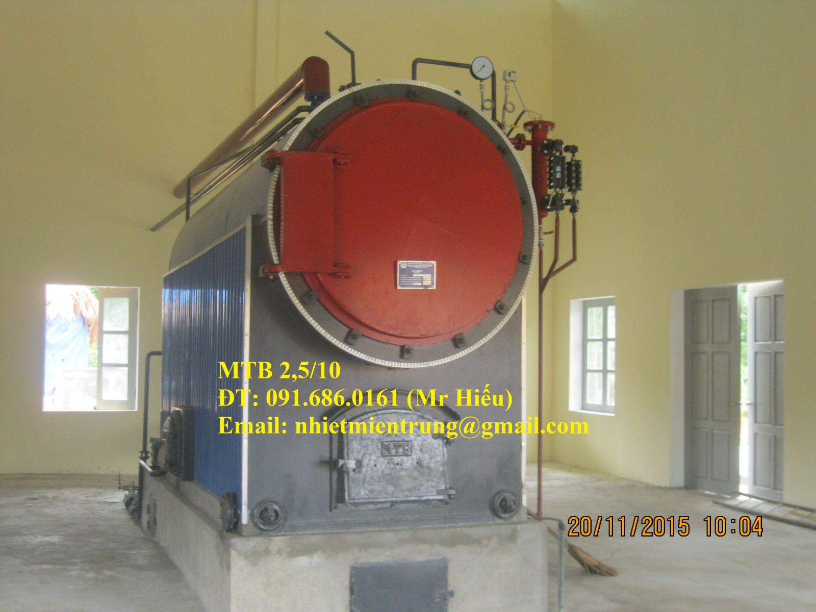 Lò hơi công suất 2,5 tấn