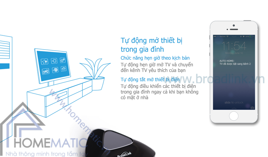 Thiết bị điện thông minh Broadlink RM-Pro tại Hải Phòng