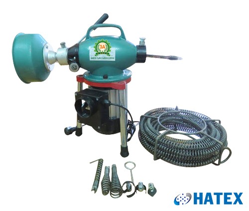 Máy thông tắc lò xo 3A 300W