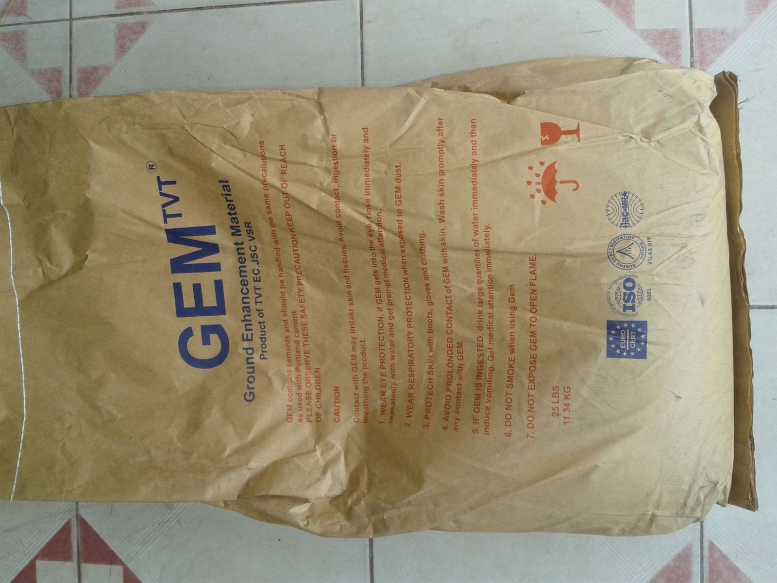 Hóa chất giảm điện trở đất GEM TVT