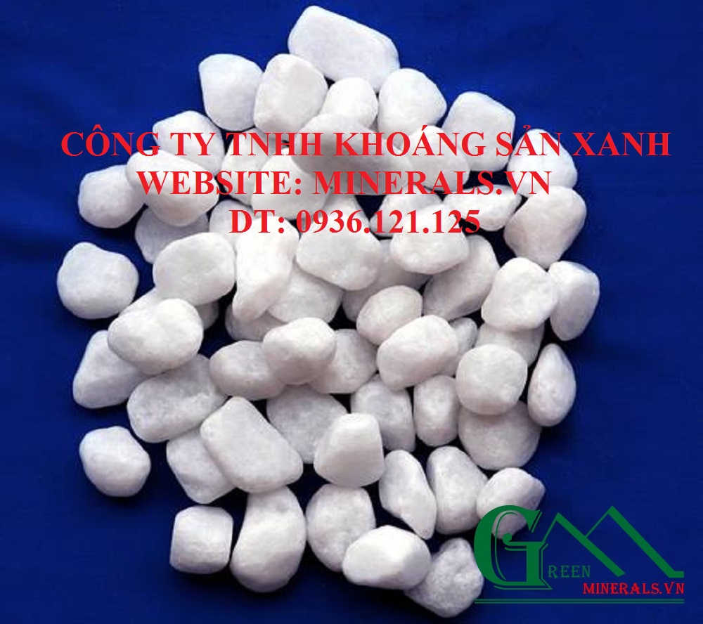 Sỏi trang trí màu trắng