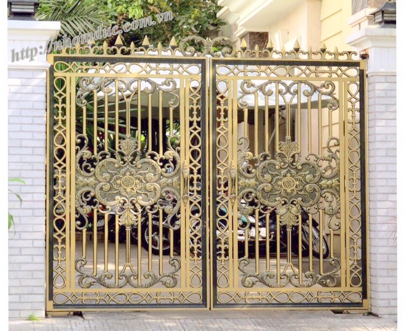 Mẫu cửa cổng nhôm đúc GAT 135