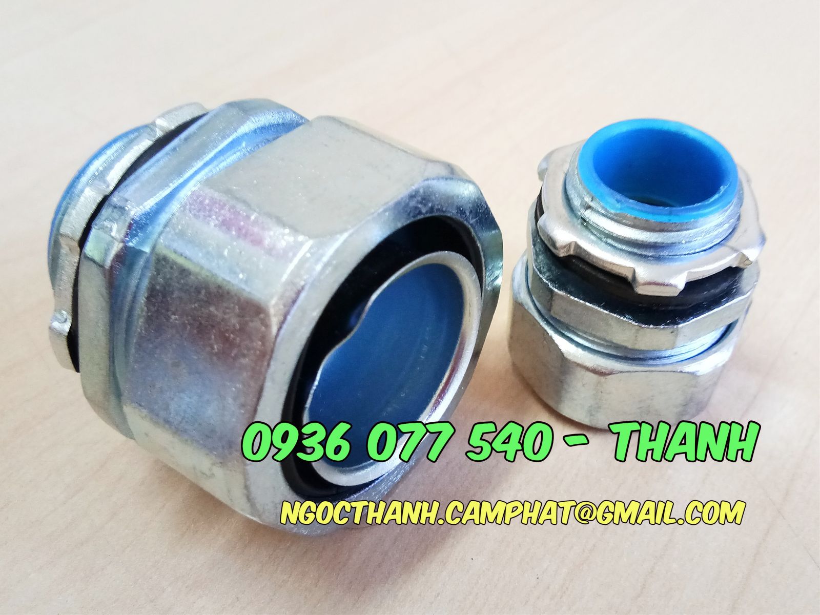 Đầu nối ống ruột g&agrave; với tủ điện, thiết bị, Đầu nối răng ngo&agrave;i