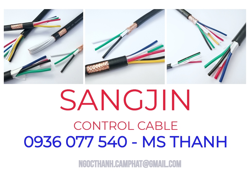 Cáp điều khiển Sangjin, cáp mềm RVV - RVVP