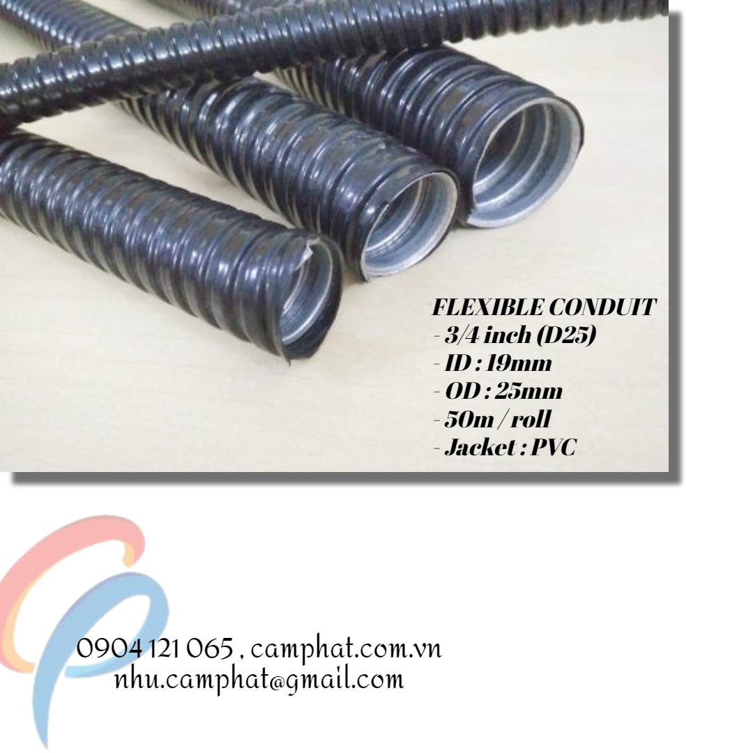 Ống ruột g&agrave; l&otilde;i th&eacute;p (Flexible Conduit) 3/4 inch