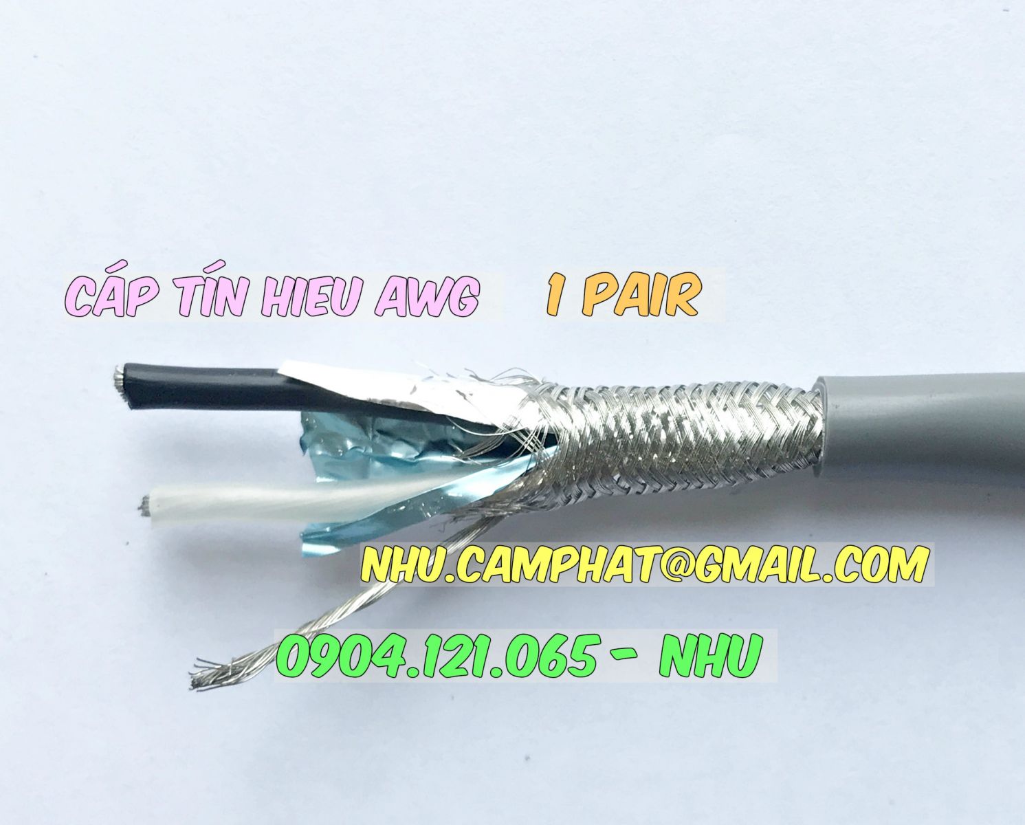 Cáp tín hiệu awg vỏ màu xám đủ quy cách