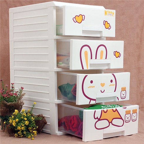 Tủ Kitty 4 ngăn Song Long Plastic (26.5 x 34.5 x 50cm)