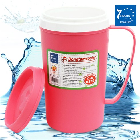 Ca giữ nhiệt cao Nhựa Đồng Tâm 600ml