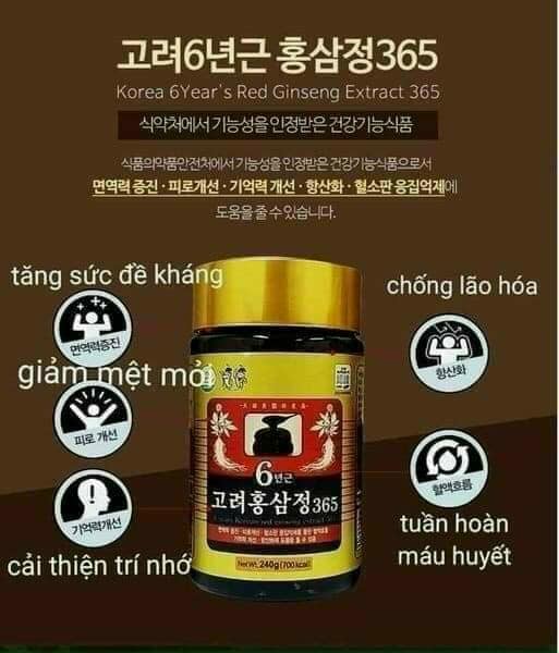 CAO SÂM 365 Hàn Quốc