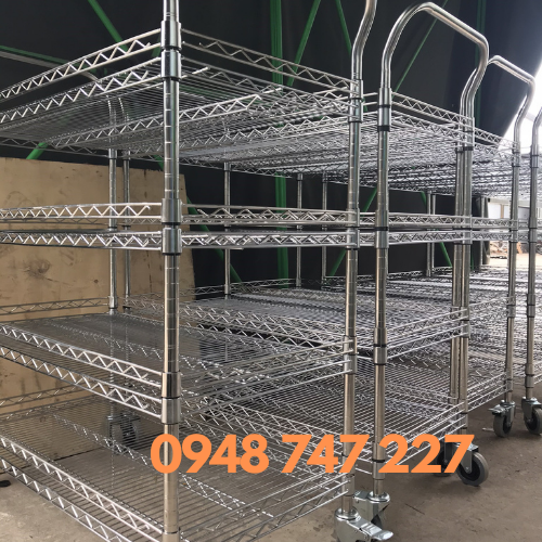 Xe đẩy lưới SMT chống tĩnh điện, Xe đẩy lưới chứa cuộn có tay đẩy