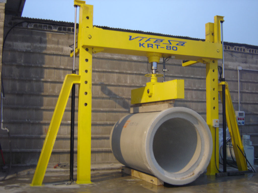 Máy kiểm tra phá hủy ống bê tông bằng thủy lực KRT-80