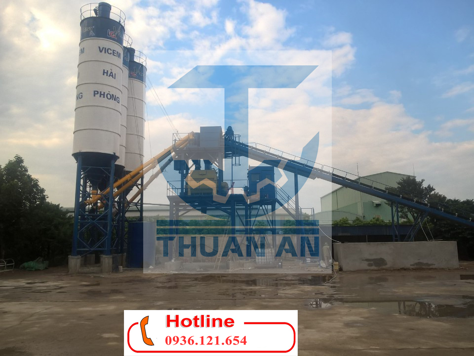 Trạm trộn bê tông xi măng 90m3/h