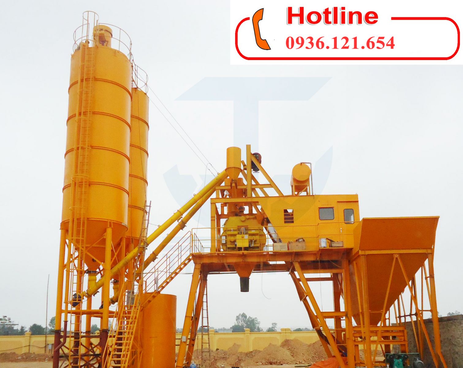Trạm trộn bê tông xi măng 60m3/h