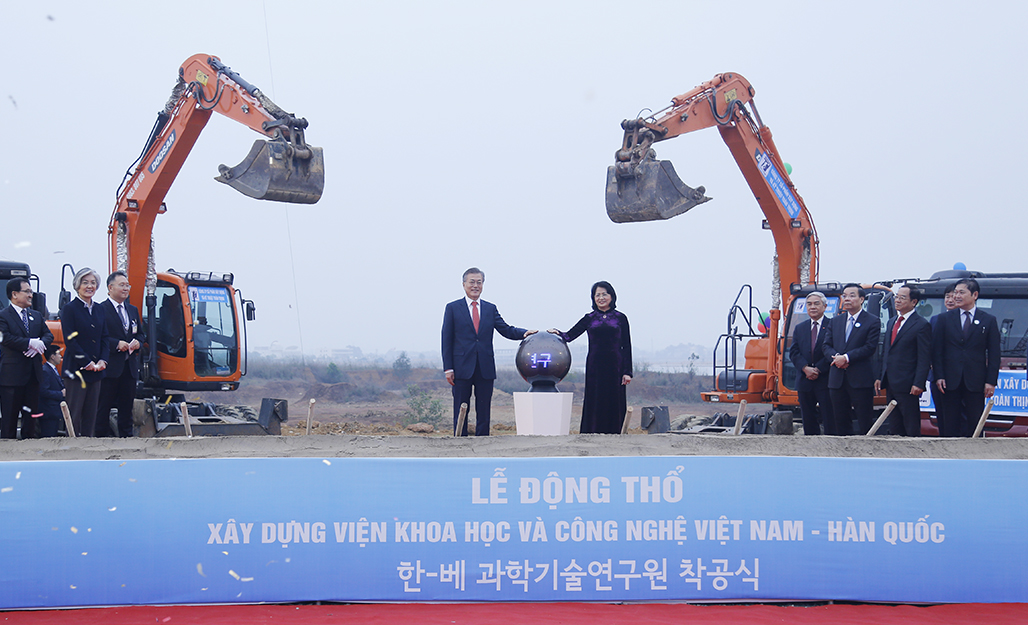 Động thổ 'siêu dự án' Viện Khoa học và Công nghệ Việt Nam - Hàn Quốc