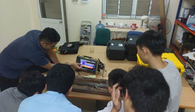 Triển khai công nghệ kiểm tra Phased array kiểm tra ăn mòn đường ống lò hơi tại nhà máy nhiệt điện Sơn Động, Bắc Giang