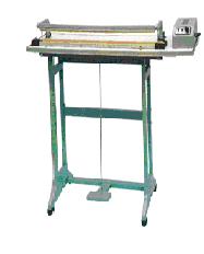 Máy hàn mép túi dập chân, máy ép miệng bao nilong cho bao bì may mặt
