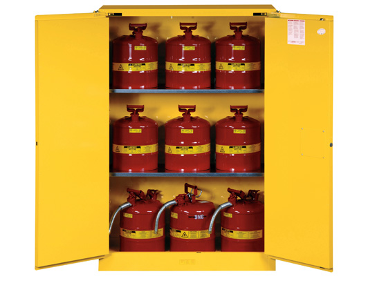 Tủ đựng hóa chất dễ cháy 170 lít, cửa đóng thủ công
