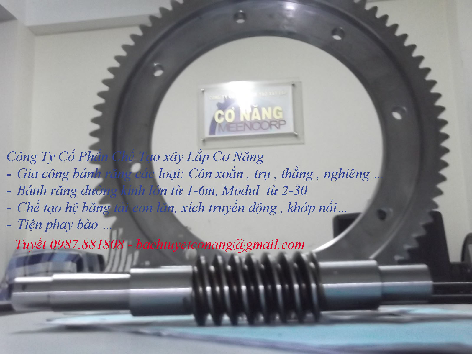 Gia c&ocirc;ng cơ khí bánh răng bánh xích khớp n&ocirc;́i trục con lăn