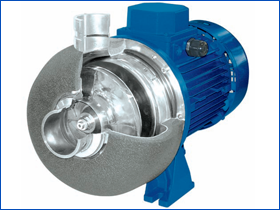 Máy bơm ly tâm trục ngang đầu Inox ASIAN