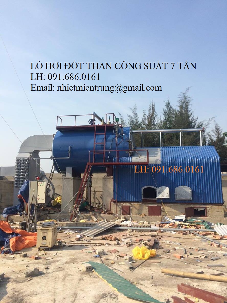 Lò hơi đốt than công suất 7 tấn