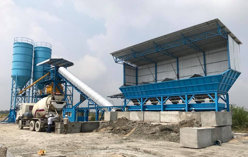 Trạm trộn b&ecirc; t&ocirc;ng c&ocirc;ng suất 90m3/h