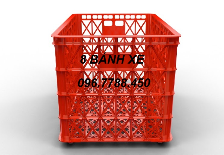 Sóng nhựa 8 bánh xe