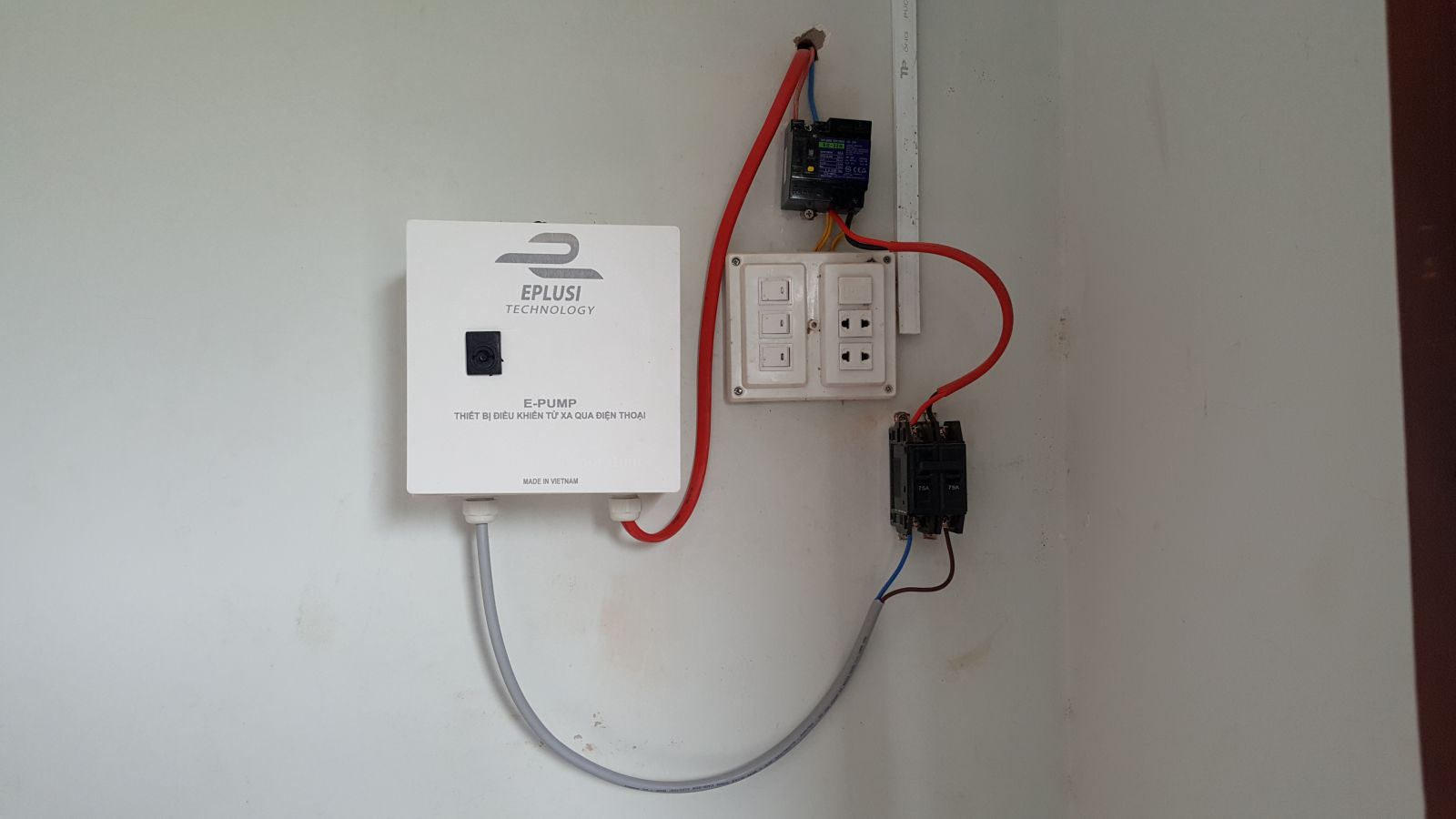 E-Pump Điều khiển máy bơm tưới từ xa qua điện thoại di động