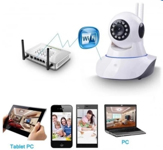 Camera IP không dây xoay 360 độ quan sát ngày đêm Yoosee (Trắng)