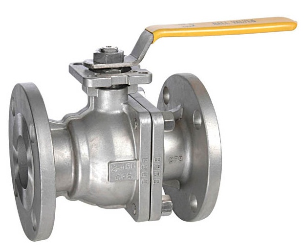2-piece stainless steel flange ball valve/ Inox 2 hột Mặt bích Van bi DN80, JIS10 SUS304