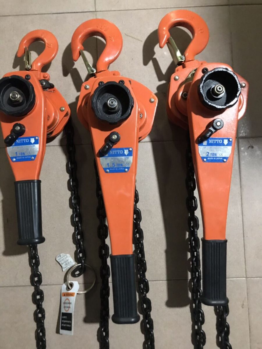 0973390135- Pa lăng xích lắc tay 3 tấn Nitto, Pa lăng lắc tay Nitto giá rẻ nhất