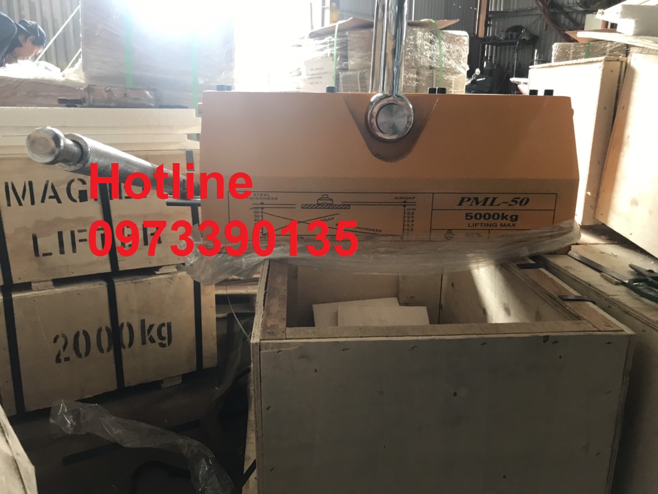 Nam châm cẩu hàng 5000kg