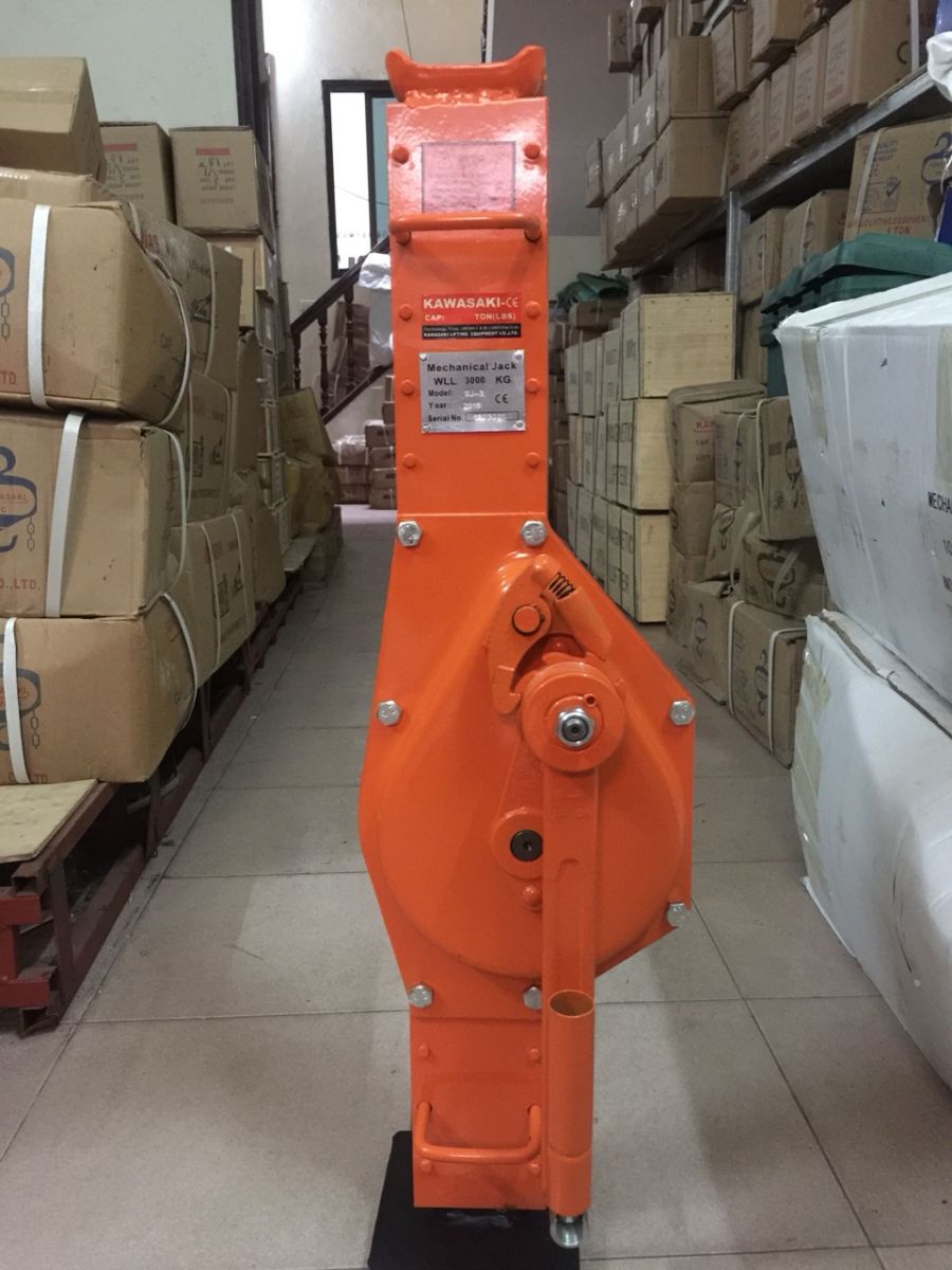 Kích quay tay 3 tấn, Kích răng cơ khí Nhật 3 tấn