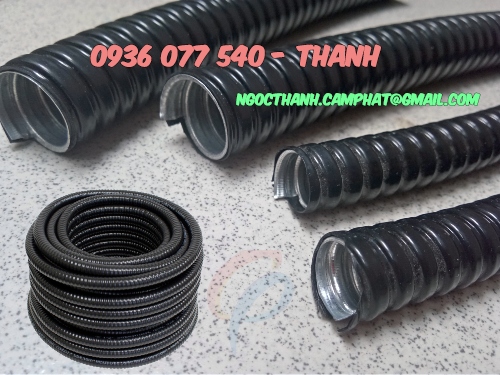 Ống ruột gà lói thép bọc nhựa - Đầu nối ống ruột gà