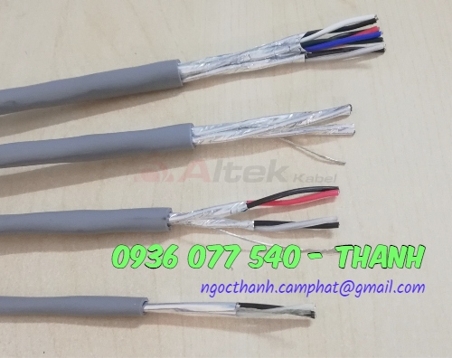 Cáp tín hiệu vặn xoắn chống nhiễu Altek kabel, 1 lớp chống nhiễu