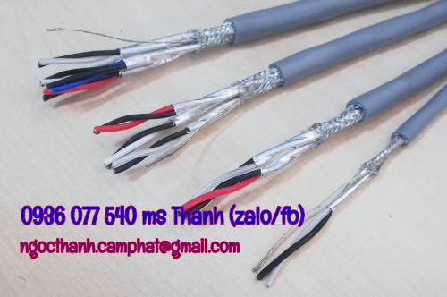 Cáp tín hiệu chống nhiễu - Cáp xoắn AWG 2 lớp chống nhiễu