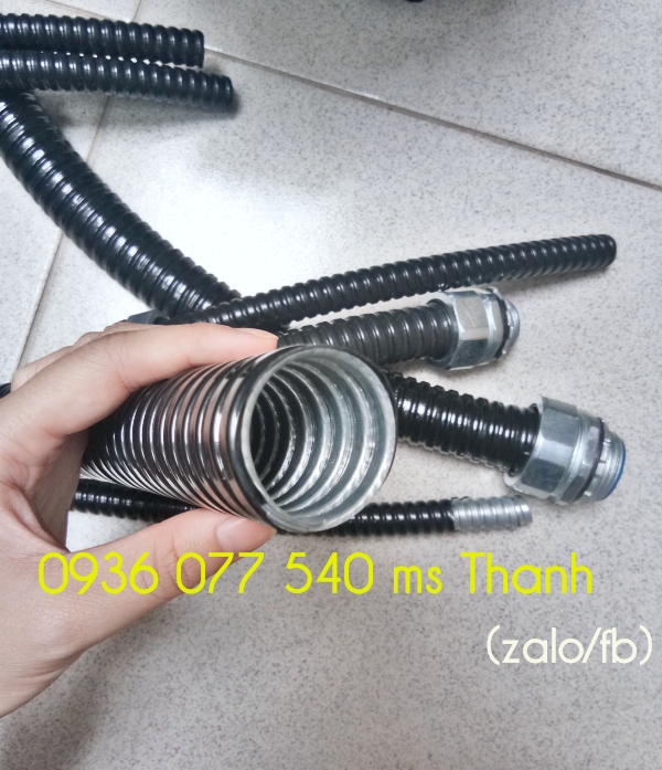 Ống ruột gà lõi thép bọc nhựa, ống mềm luồn dây điện