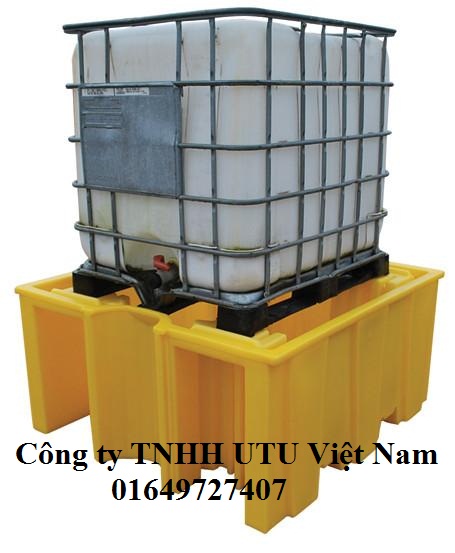 Pallet chống tràn dầu chứa 1000 lít cho IBC Scotland Anh