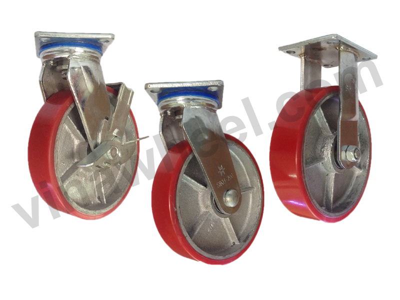 Bánh xe đẩy SIKU-PU 200x50mm