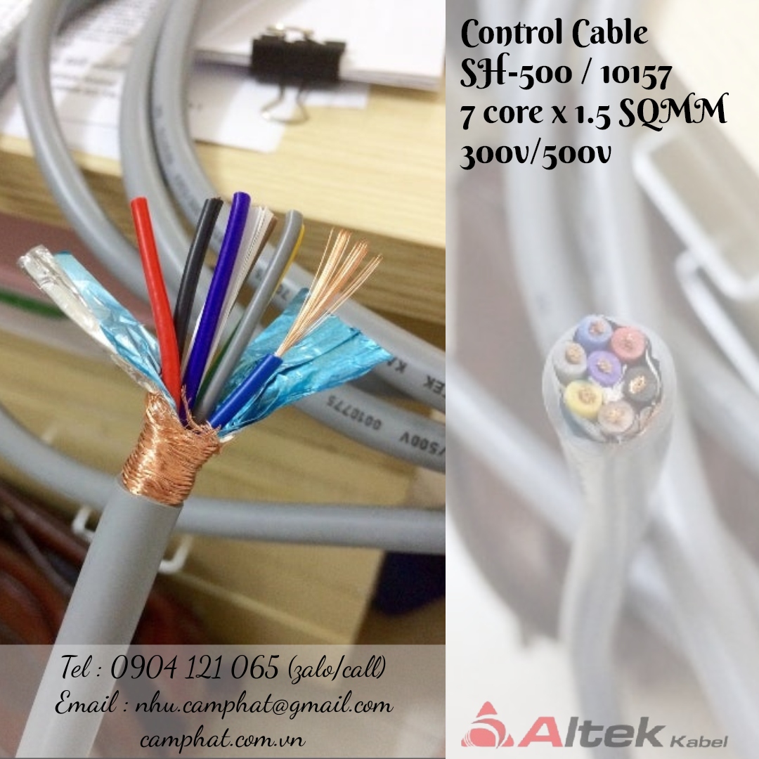 C&aacute;p điều khiển 7c x 1.5mm chống nhiễu Altek Kabel
