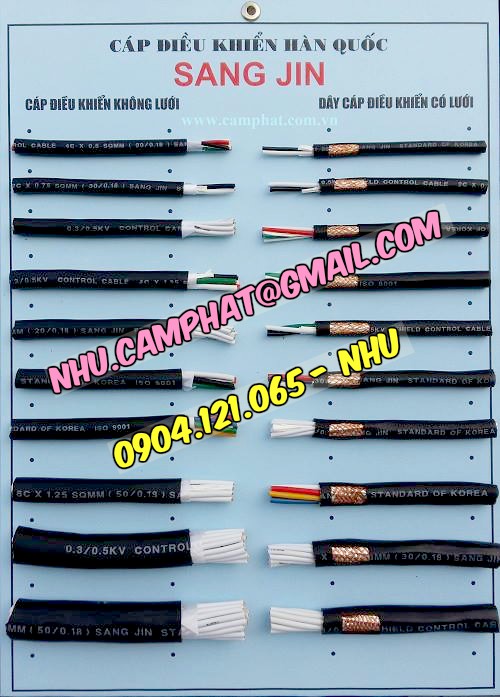 Cáp điều khiển sangjin giá cạnh tranh nhất thị trường