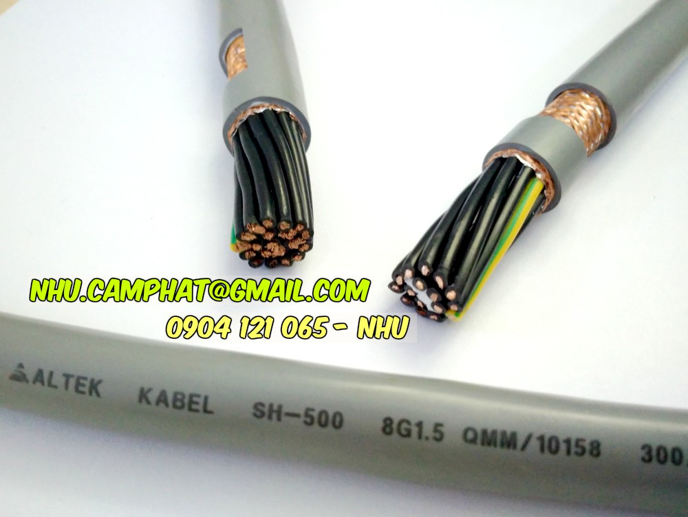 Cáp điều khiển có lưới chống nhiễu, cáp điều khiển altek kabel