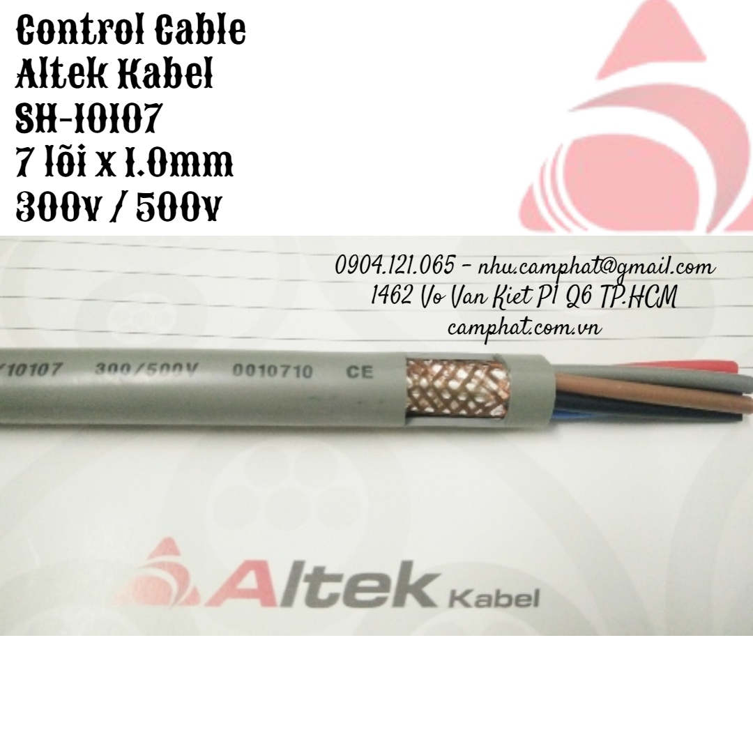 Cáp điều khiển / Control Cable SH-10107 (7c x 1.0mm) Altek Kabel