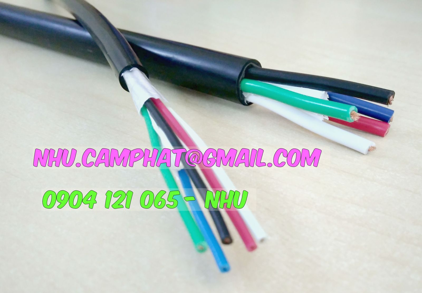 Cáp điều khiển sangjin 2x0.5, 2x0.75, 6x0.5, 8x0.5 giá rẻ
