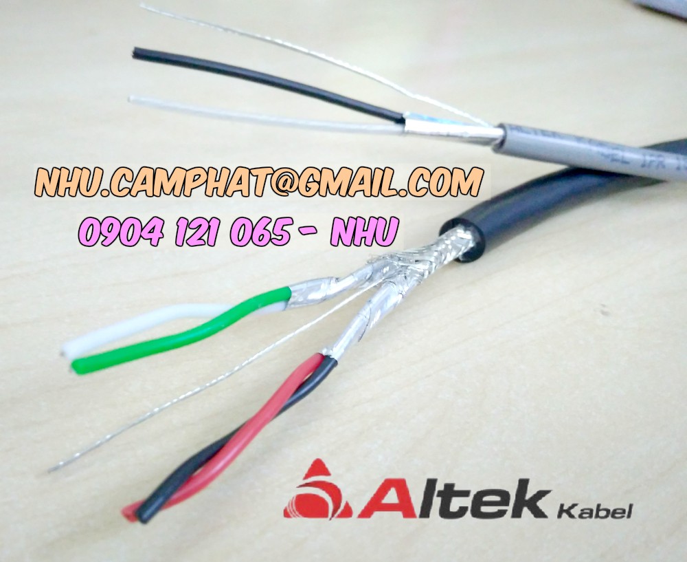 Cáp tín hiệu vặn xoắn theo cặp có lưới chống nhiễu